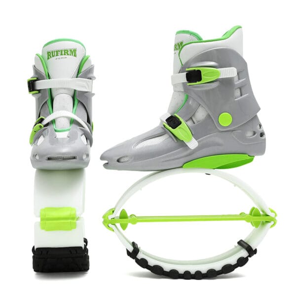 KANGAROO Boots – strieborno-zelené – 5